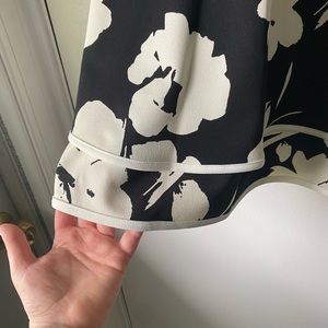 Black and white floral Petite Dress